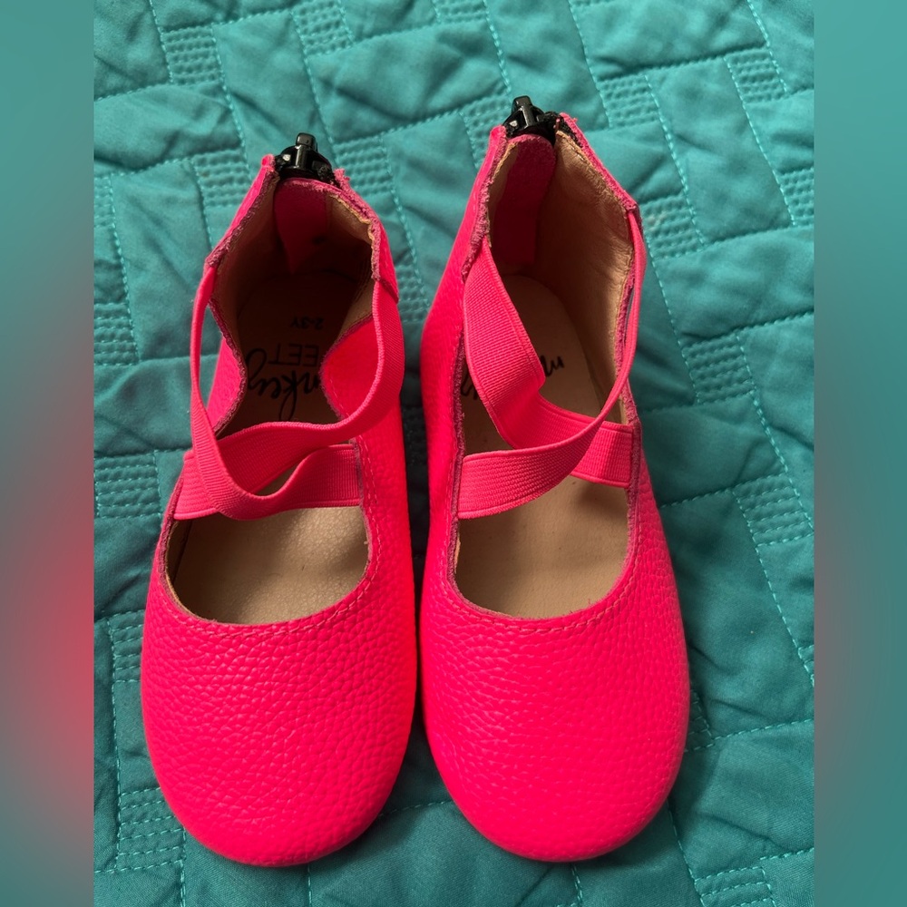 Hot Pink Monkey Feet kids shoes 
Size 2-3 years old
